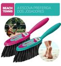 Escova Beach Tennis Escovinha Para Limpeza Areia Dos Pés Compacto Durável