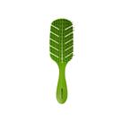Escova Bio-Flex Bass - Pinos Flexíveis (Formato de Folha) - Verde