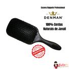 Escova cabelo denman raquete cerdas naturais d83-acp2035