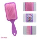 Escova Cabelo Lilás Quadrada Almofadada Hello Kitty Sanrio