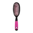 Escova cabelo oval plast.black&pin