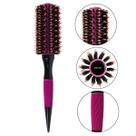Escova Cabelo Térmica Redonda Cerdas Duplas 25mm Rosa Penteados Salão de Beleza Hair Cabelos Lisos Modelados