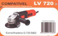 Escova Carvão Esmerilhadeira Black &amp Decker G-720 Lv720