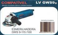 Escova Carvão Esmerilhadeira Gws 9 - 115/100 Bosch Lv Gws9 Escova Carvão Esmerilhadeira Gws 9 - 115/100 Bosch Lv Gws9