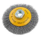 Escova Circular 100mm M14 Aço Inox Fios Ondulados 0,3mm Denzel