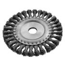 Escova Circular 150mm Fios Torcidos Inox 0,5mm 22mm Denzel