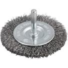 Escova circular 3" cerdas em aço inox 4.500/min com haste 1/4" VONDER