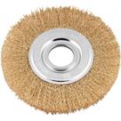 Escova Circular aço Latonado, 6" x 1/2" (152,4 mm x 12,7 Mm), com Bucha de Redução, Vonder OstenVonder