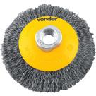 Escova Circular Cônica 4"X1/2" M14 Ondulada - Vonder
