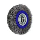 Escova Circular de Aço Carbono Ondulado 6" x 1" para Remoção de Ferrugem - Berwanger