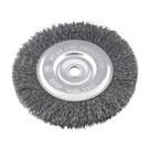 Escova circular de aço ondulada 6" x 1/2" x 1/2" vonder
