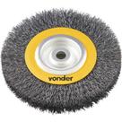 Escova Circular de Aço Ondulada 6 X 3-4 X 1-2 152,4mm para Motoesmeril Vonder