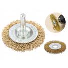 Escova Circular Latonada 3'' (Haste 1/4) Ondulada Plana 744489 Mtx