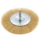 Escova circular latonada, haste 6mm, 100mm, 1pc // mtx