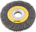 Escova Circular Ondulada 6x3/4 Furo 1.1/4 Aço Carbono Poli