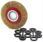 Escova circular ondulada com bucha redução oper 32mm