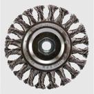 Escova Circular Trançada Pequi 115mm x 13mm M14 de Aço Carbono