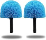 Escova Cobweb Duster Head, pacote com 2 unidades, Blue Twist-On para postes
