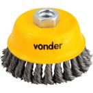 Escova Copo 4'' Rosca M14 8500Rpm Aço Inox Torcido Vonder Escova Copo 4'' Rosca M14 8500Rpm Aço Inox Torcido Vonder