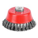 Escova Copo Latonada Ondulada 100mm x M14 746059 MTX Unica