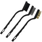 Escova de Aço Cabo Plastico Kit 03 Pçs - Dis-Flex Escova de Aço Cabo Plastico Kit 03 Pçs - Dis-Flex