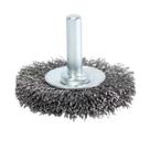 Escova de Aço Carbono Circular Ondulada com Haste 3" x 3/8" 75x10mm Pequi