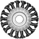 Escova de Aço Carbono Circular Trançada 6x1/2x7/8