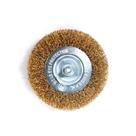 Escova de Aço Circular 3'' com Pino - Para Remoção de Óxido e Polimento Escova de Aço Circular 3'' com Pino - Para Remoção de Óxido e Polimento