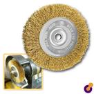 Escova De Aço Circular 6 Pol X 7 e 8 Polegadas Para Moto Esmeril MTX