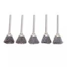 Escova de aço cone para micro retífica -5 peças Escova de aço cone para micro retífica -5 peças
