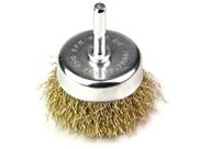 Escova de Aço Copo com Haste Latonada 50mm com Haste Rocast 319,0012