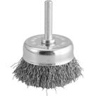 Escova De Aço Inox Tipo Copo, 2, Com Haste 1/4 Vonder Escova De Aço Inox Tipo Copo, 2, Com Haste 1/4 Vonder