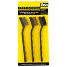 Escova De Aco Manual Eda 3 Pecas Mini Com Cabo - 8Ag