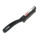 Escova de aco manual plastico 3 filas max - com cabo
