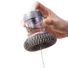 escova de aço para limpeza com dispenser