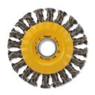 Escova de Aço Temperado Circular Trançado 115x13mm