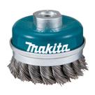 Escova de Aço Tipo Copo 100mm Fio Trançado Makita D-29290