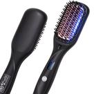 Escova de alisamento de cabelo Aquviai 2 em 1 Ceramic Ionic Black