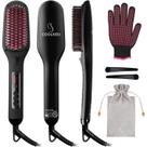 Escova de alisamento de cabelo COOLKESI Ionic Fast Heating