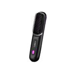Escova de alisamento de cabelo iônica sem fio preta 500g Escova de alisamento de cabelo iônica sem fio preta 500g