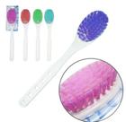 Escova de banho cabo plastico longo 40x7,5cm - BOVOLIN