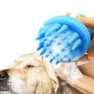 Escova De Banho Pets Massagem Silicone Reservatório Shampoo