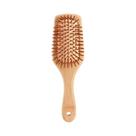 Escova De Cabelo De Bambu Antiestática Vermelha Para Mulheres, Escova De Madeira Profissional Para