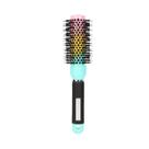 Escova de Cabelo de Cerâmica Térmica Profissional com Cerdas Mistas de Javali e Nylon Iônica e Cabo de Borracha 32mm Diâmetro