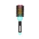 Escova de Cabelo de Cerâmica Térmica Profissional com Cerdas Mistas de Javali e Nylon Iônica e Cabo de Borracha 43mm Diâmetro