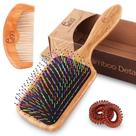 Escova de cabelo desembaraçante BLACK EGG Paddle para mulheres e meninas