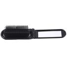 Escova de cabelo dobrável portátil com espelho GloryMM Black Escova de cabelo dobrável portátil com espelho GloryMM Black