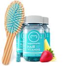 Escova de cabelo e gomas de cabelo SugarBearHair Biotina de 3 meses 6000 mcg