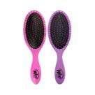 Escova de cabelo, escova úmida original Detangler rosa/roxa, 2 unidades