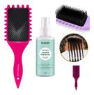 Escova De Cabelo Fitagem Spray Anti Frizz Cachos Ondulados